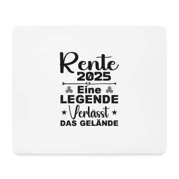 Pension 2025 - Une légende quitte le site - Tapis de souris (format paysage) - blanc - Devant