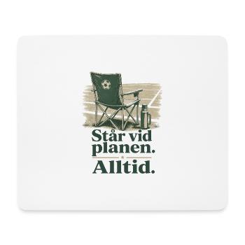 Football Suède - Står vid planen Alltid - Tapis de souris (format paysage) - blanc - Devant