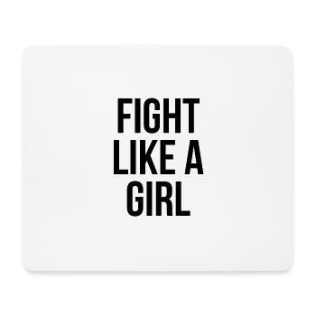 Feminist Feministin Feminismus Kampf Schwarz - Mousepad (Querformat) - Weiß - Vorne