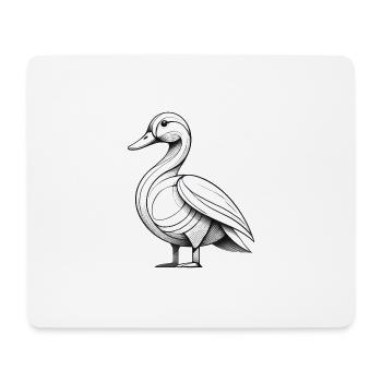 Die Ente - Mousepad (Querformat) - Weiß - Vorne