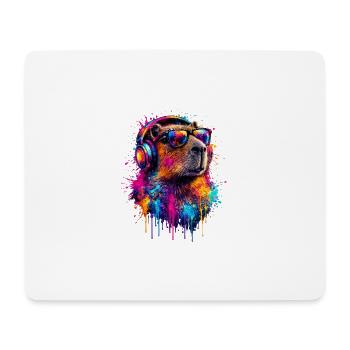 Capybara - Mousepad (Querformat) - Weiß - Vorne