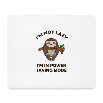 Lustiges Faultier I´m Not Lazy Fun Geschenk - Mousepad (Querformat) - Weiß - Vorne