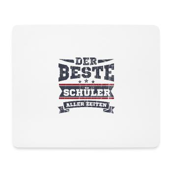 Der Beste Schüler Aller Zeiten Schule Geschenk - Mousepad (Querformat) - Weiß - Vorne