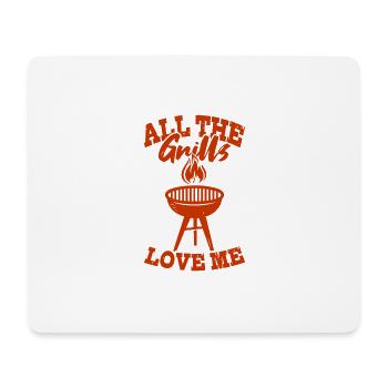 Barbecue Love Me BBQ Barbecue BBQ Gift - Mouse Pad (horizontal) - white - Front