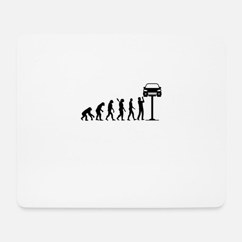 Mechanic Evolution Car Screwdriver Gift - Mouse Pad (horizontal) - white