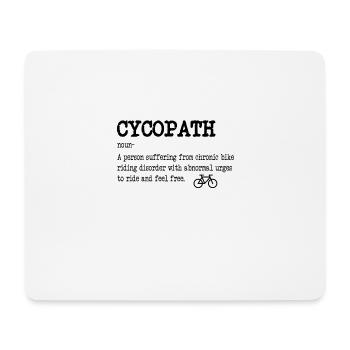 CYCOPATH Fahrrad Rennrad und Mountainbike Geschenk - Mousepad (Querformat) - Weiß - Vorne