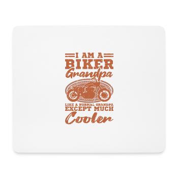 Ich Bin Ein Biker Opa Motorrad Fahrer Geschenk - Mousepad (Querformat) - Weiß - Vorne
