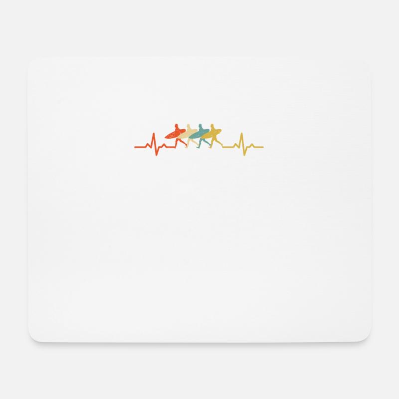 RETRO SURFER - Mouse Pad (horizontal) - white