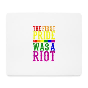 The First Pride LGBT Pride Rainbow Gift - Mouse Pad (horizontal) - white - Front