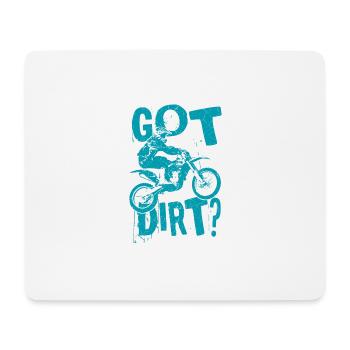Obtenu la saleté? MotoCross Moto Dirt Bike Cadeau - Tapis de souris (format paysage) - blanc - Devant