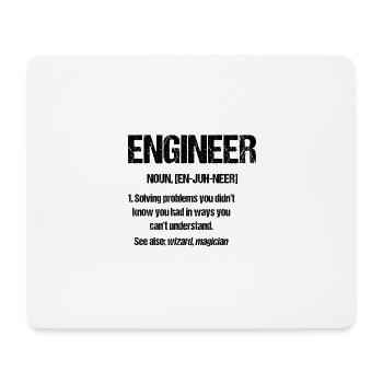 Ingenieur Zauberer Magier Geschenke für Ingenieure - Mousepad (Querformat) - Weiß - Vorne