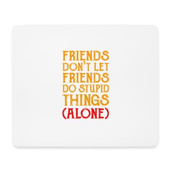 DUMME DINGE FREUNDE BFF Freundin Geschenk Für 2 - Mousepad (Querformat) - Weiß - Vorne