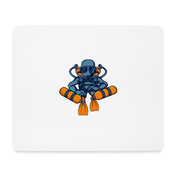 TEC DIVER SIDEMOUNT Tauchgang Geschenk Für Taucher - Mousepad (Querformat) - Weiß - Vorne