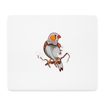 ZEBRAFINK CHERRY BLOSSOM Gift for zebra finches - Mouse Pad (horizontal) - white - Front
