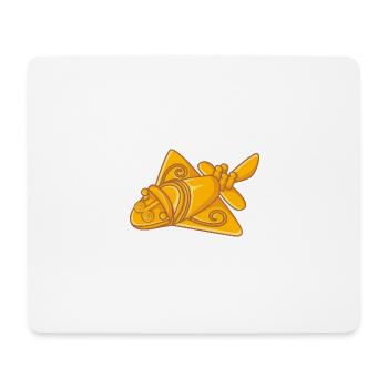 QUIMBAYA FLUGZEUG Ancient Astronaut Alien Geschenk - Mousepad (Querformat) - Weiß - Vorne