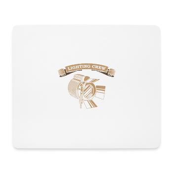 LIGHTING CREW Retro light lighting technician gift - Mouse Pad (horizontal) - white - Front