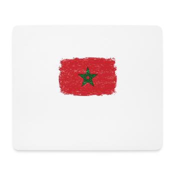 MAROKKO FLAGGE Marokkanische Fahne Geschenk - Mousepad (Querformat) - Weiß - Vorne