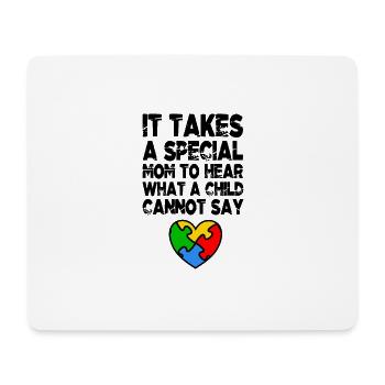 AUTISMUS SPECIAL MOM Autism Awareness Geschenk - Mousepad (Querformat) - Weiß - Vorne