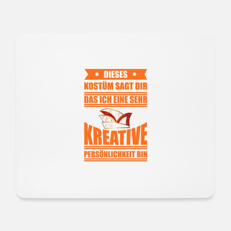 KOMITEEMÜTZE KOSTÜM Anti Karneval Fasching - Mousepad (Querformat) - Weiß