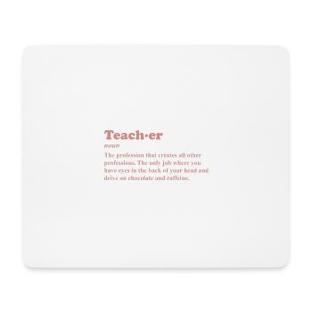 TEACHER LETTERING Gift for English teacher - Mouse Pad (horizontal) - white - Front