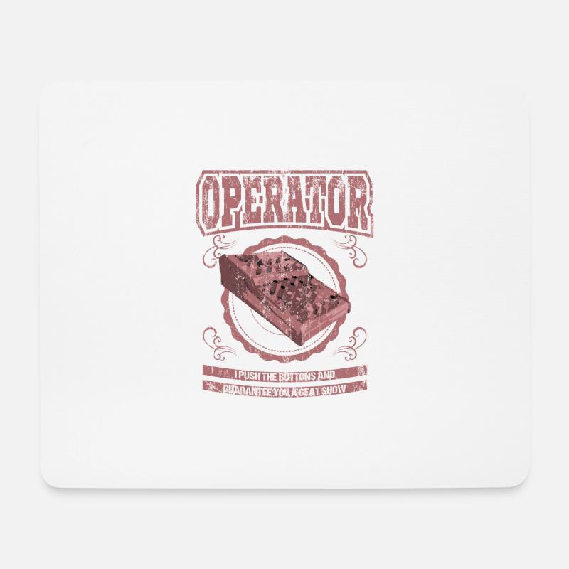 OPERATOR Tontechniker Crew Geschenk Toningenieur - Mousepad (Querformat) - Weiß