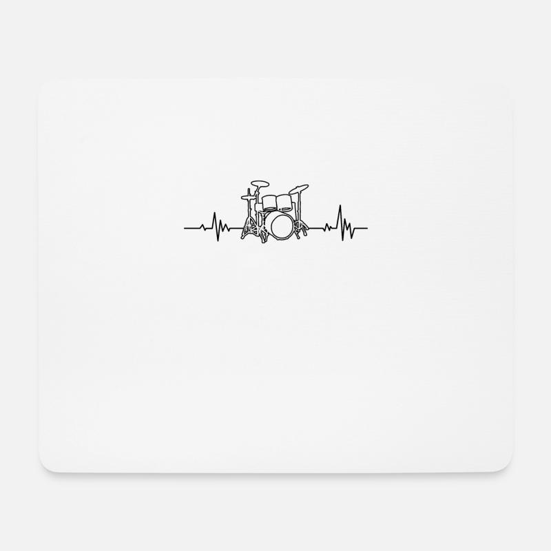 DRUMMER Geschenk Schlagzeug für Schlagzeuger - Mousepad (Querformat) - Weiß