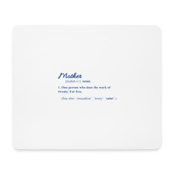 MOM FUNNY Mother's Day Mom Mommom - Mouse Pad (horizontal) - white - Front