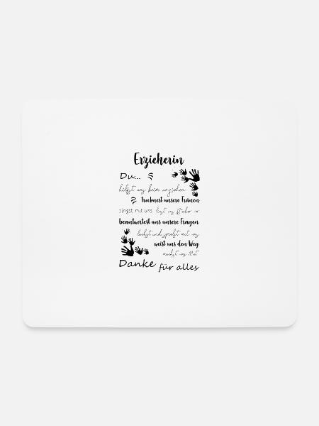 Danke für alles Erzieherin Lehrer Kindergarten - Mousepad (Querformat) - Weiß