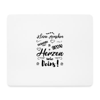 Große herzen Erzieherin Lehrer Kindergarten Kinder - Mousepad (Querformat) - Weiß - Vorne