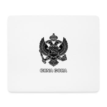 Crna Gora Double Eagle Monténégro Balkans - Tapis de souris (format paysage) - blanc - Devant