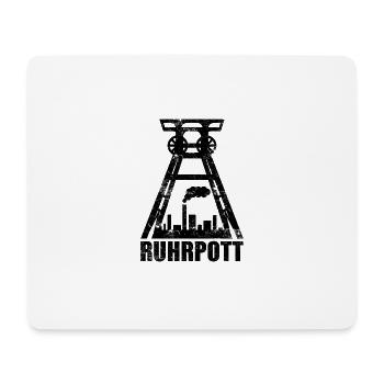 Ruhrpott Kohle Deutschland Essen Dortmund - Mousepad (Querformat) - Weiß - Vorne