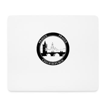 Prague Czech Republic Flagge Karlsbrücke - Mousepad (Querformat) - Weiß - Vorne