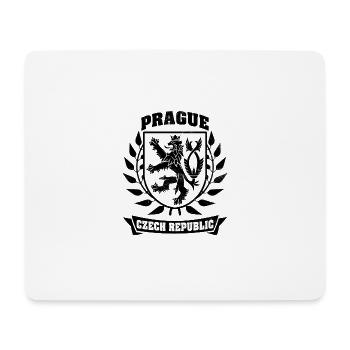 Prague Czech Republic Wappen - Mousepad (Querformat) - Weiß - Vorne