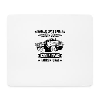Normale opas bingo URAL Fahrer sowjetische Beruf - Mousepad (Querformat) - Weiß - Vorne