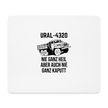 Ural nie ganz heil aber auch nie ganz kaputt - Mousepad (Querformat) - Weiß - Vorne
