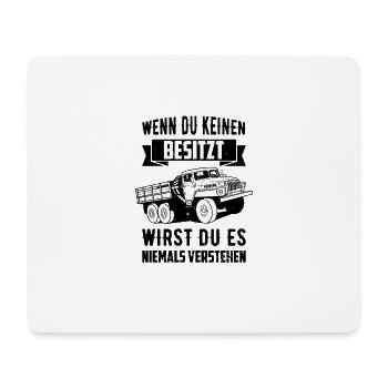 Wenn du keinen besitzt URAL Fahrer sowjetische - Mousepad (Querformat) - Weiß - Vorne