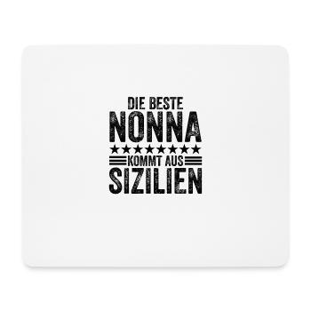 Die beste nonna kommt aus sizilien Palermo Italien - Mousepad (Querformat) - Weiß - Vorne