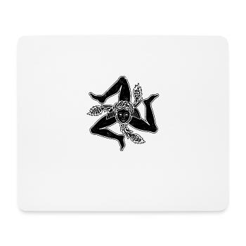Sicilia Italia Wappen Flagge Palermo - Mousepad (Querformat) - Weiß - Vorne
