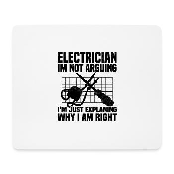 Elektriekr sayings | Craftsman Trainee Gift Idea - Mouse Pad (horizontal) - white - Front