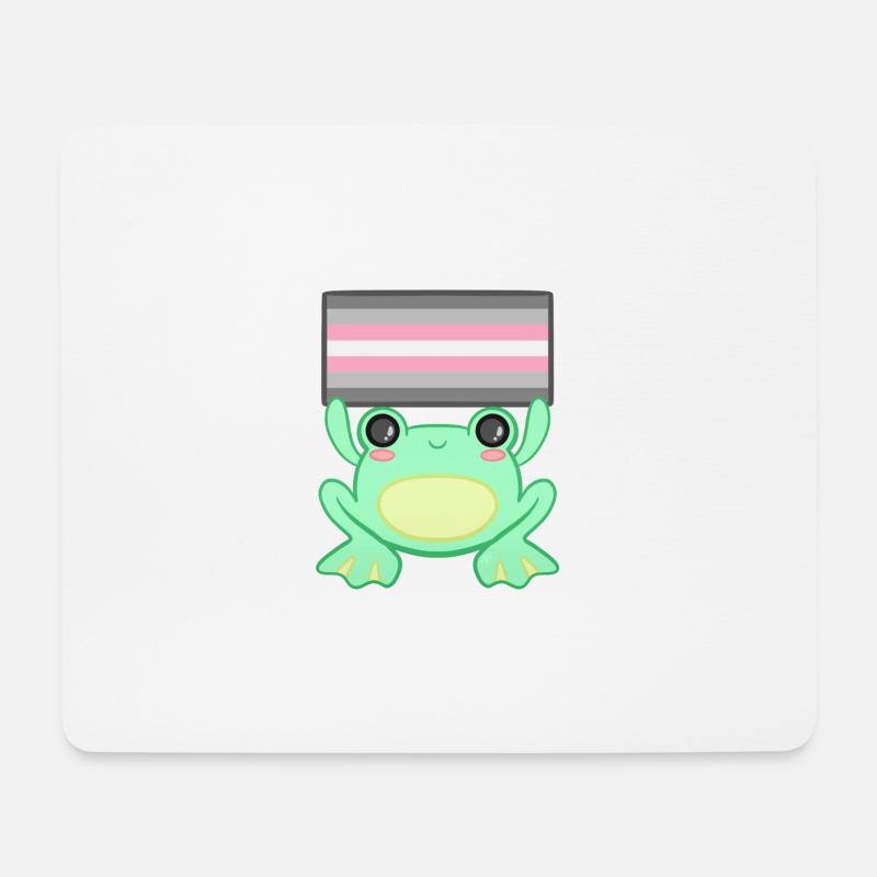 Froggy Demi Mädchen - Mousepad (Querformat) - Weiß