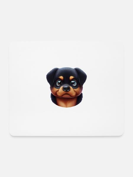 Majestic Rottweiler Art - Mouse Pad (horizontal) - white