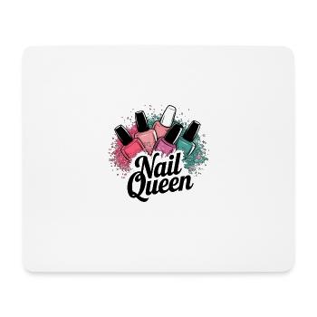 Nail Queen für jede Kosmetikerin - Mousepad (Querformat) - Weiß - Vorne