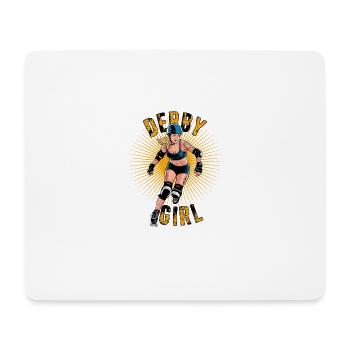 Rollschuhfahren für einen Rollschuhfahrerin - Mousepad (Querformat) - Weiß - Vorne
