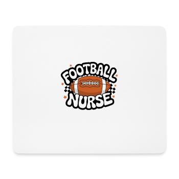Fußball Krankenschwester Leidenschaft Sport Pflege - Mousepad (Querformat) - Weiß - Vorne
