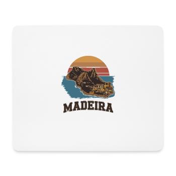 Discover Madeira: Sunset over the Mountains - Mouse Pad (horizontal) - white - Front