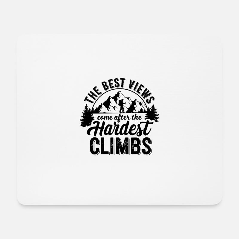 Fahrradfahrer Evolution MTB Abenteuer Rider - Mousepad (Querformat) - Weiß