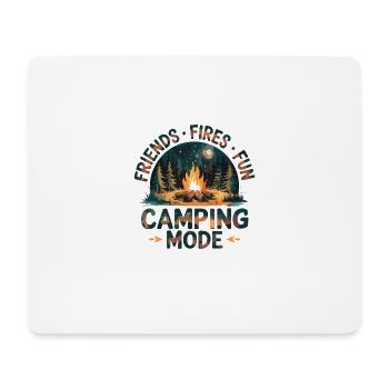 Camping Fashion Friends Fire Fun Forest - Mouse Pad (horizontal) - white - Front