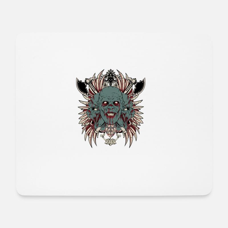 zombies - Tapis de souris (format paysage) - blanc
