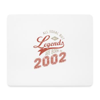 LEGENDS ARE BORN IN 2002born in 2002 anniversary 19 - Mouse Pad (horizontal) - white - Front
