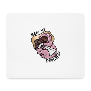 Tazz spricht | Nickerchen in Bearbeitung - Mousepad (Querformat) - Weiß - Vorne